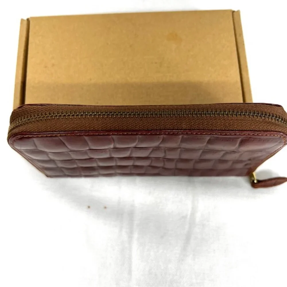 RARE leaher Bugendy Crocodile Hiroko Koshino bis Long Wallet full zip wallet(16 - Picture 10 of 10